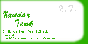 nandor tenk business card